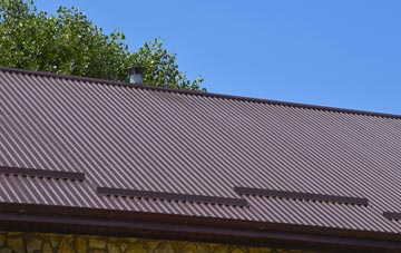 typical Budleigh Salterton corrugated roof uses